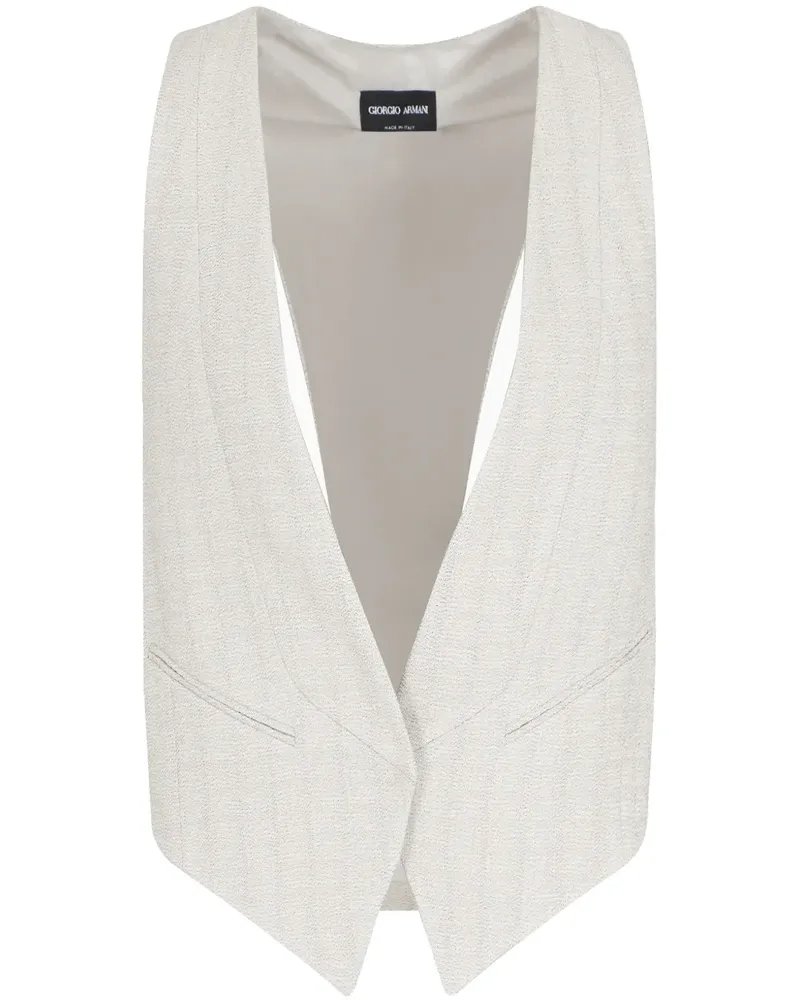 Giorgio Armani Weste mit Print - Grau Grau