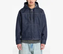 Kapuzenjacke mit Reißverschluss - Blau