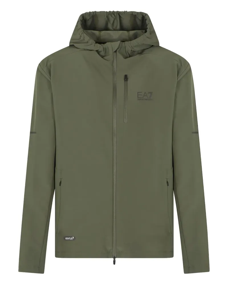 EA7 Kapuzenjacke mit Reißverschluss - Grün Grün