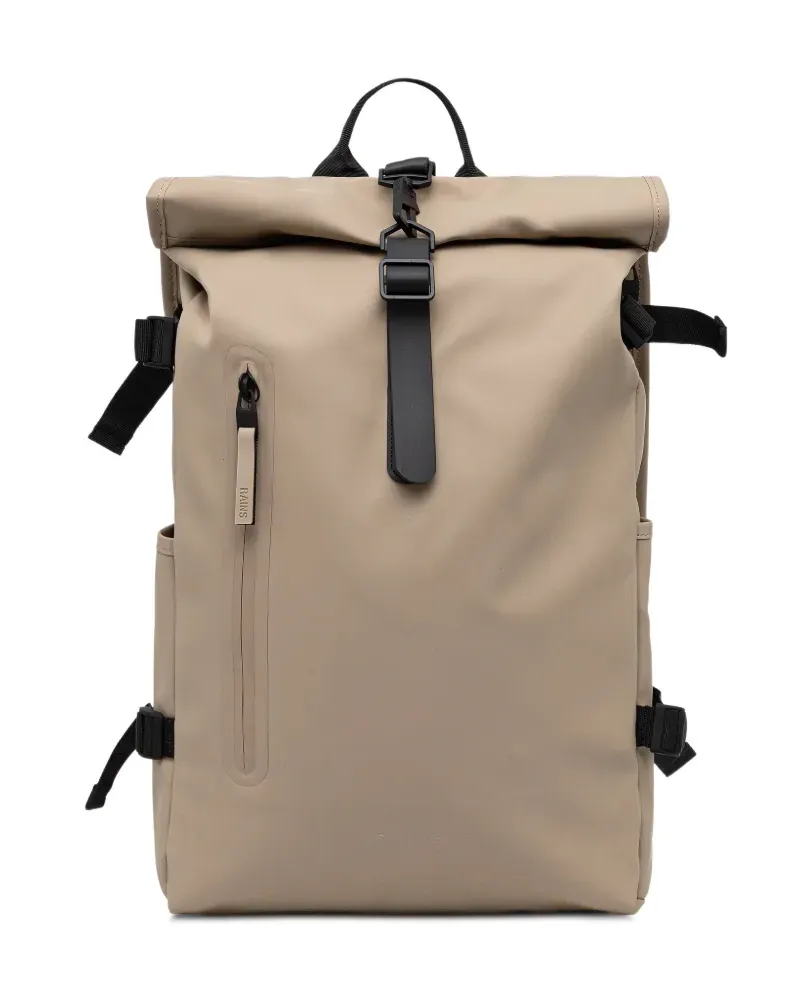 RAINS Großer Rucksack mit Schnalle - Nude Nude