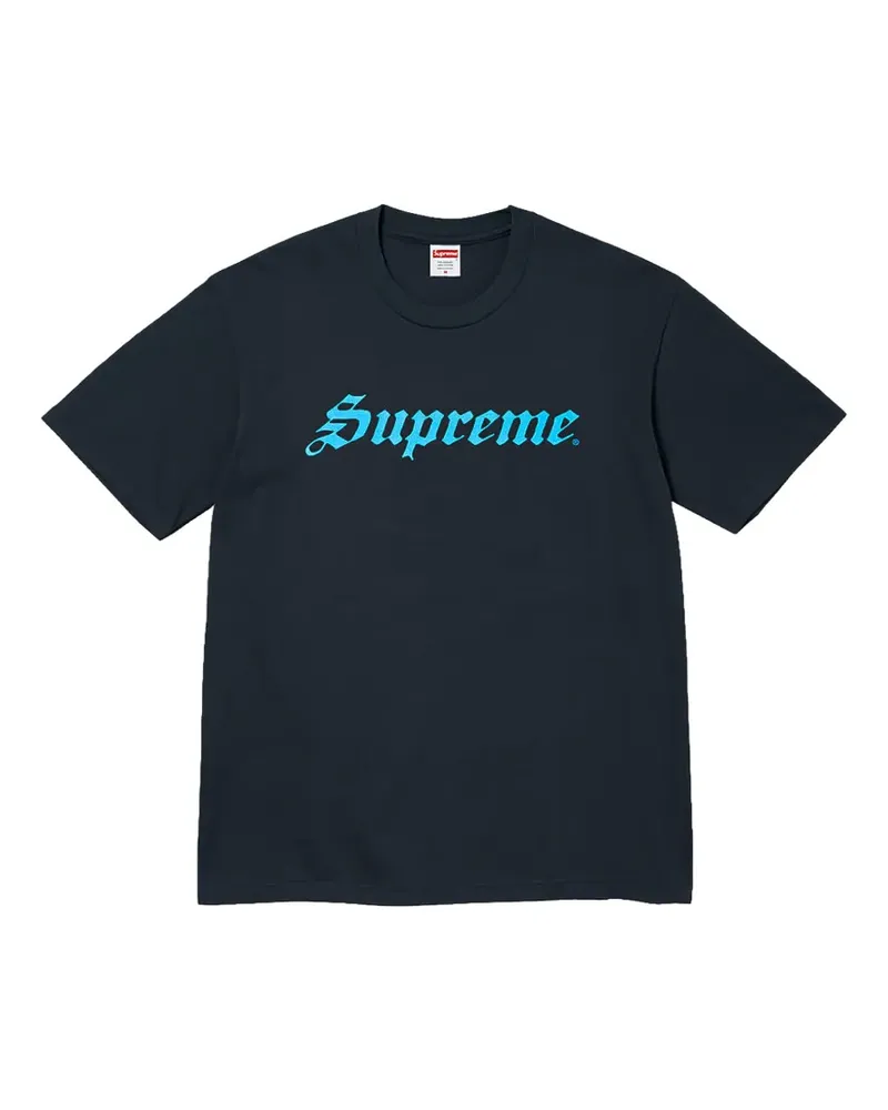 Supreme Being T-Shirt mit Logo-Print - Blau Blau