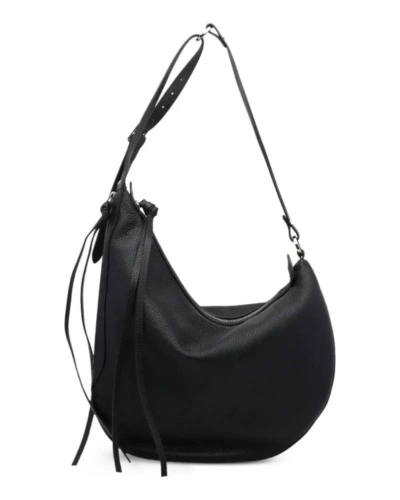 Fendi Große Oyster Schultertasche - Schwarz Schwarz