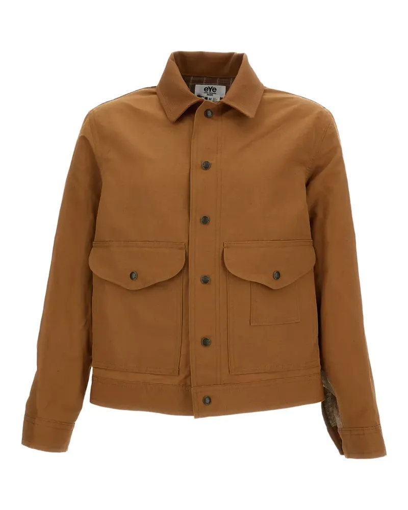 Junya Watanabe x Filson check-pattern flap-pocket jacket - Nude Nude