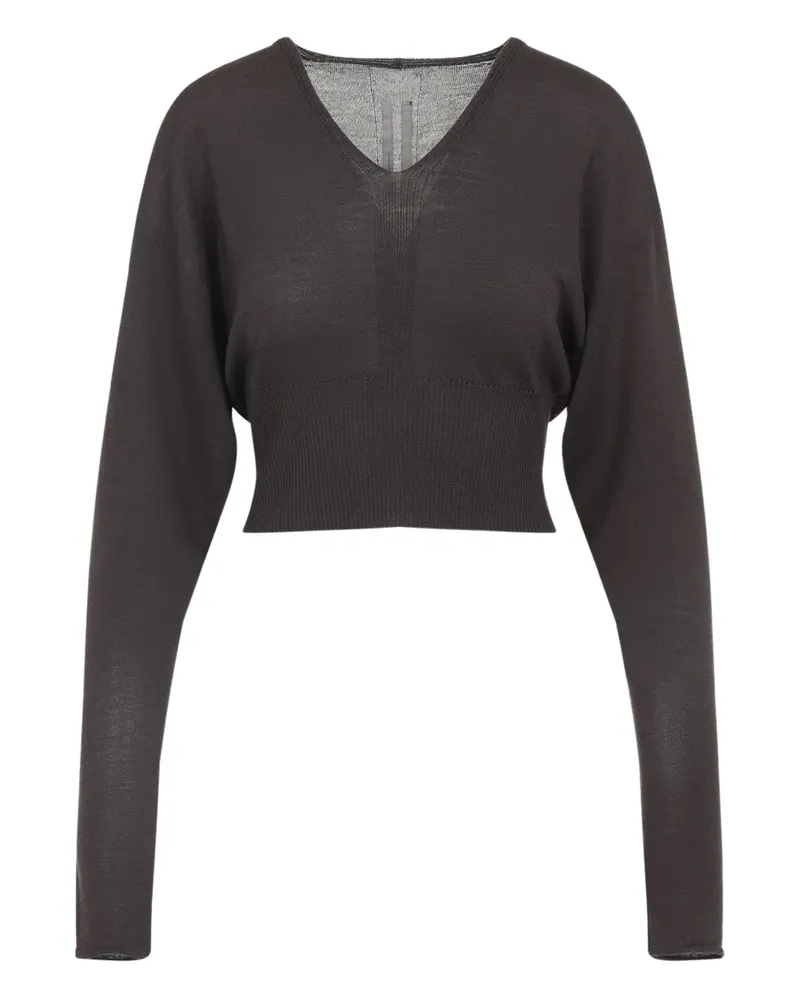 Rick Owens Bluse mit V-Ausschnitt - Braun Braun