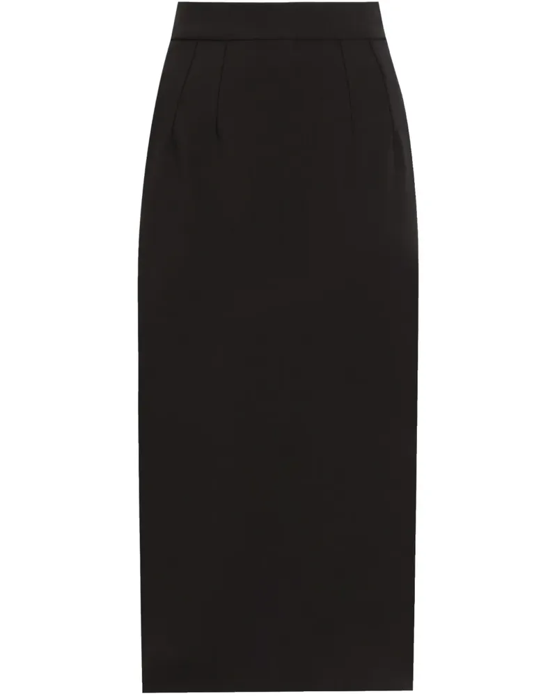 Dolce & Gabbana Mittellanger Bleistiftrock - Schwarz Schwarz