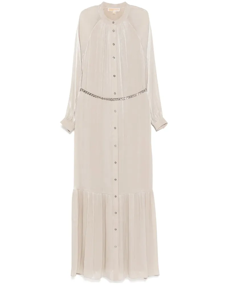 Michael Kors Georgette-Kaftan mit Gürtel - Nude Nude