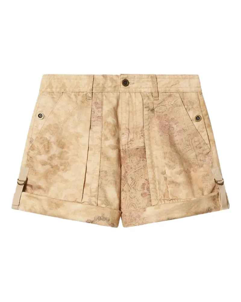 Isabel Marant Calissy Shorts mit abstraktem Print - Nude Nude
