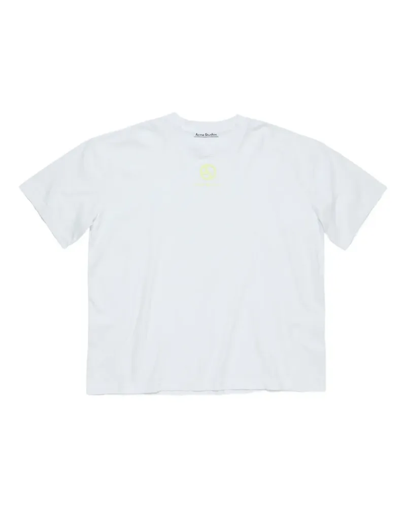 Acne Studios T-Shirt mit Log-Verzierung - Weiß Weiß