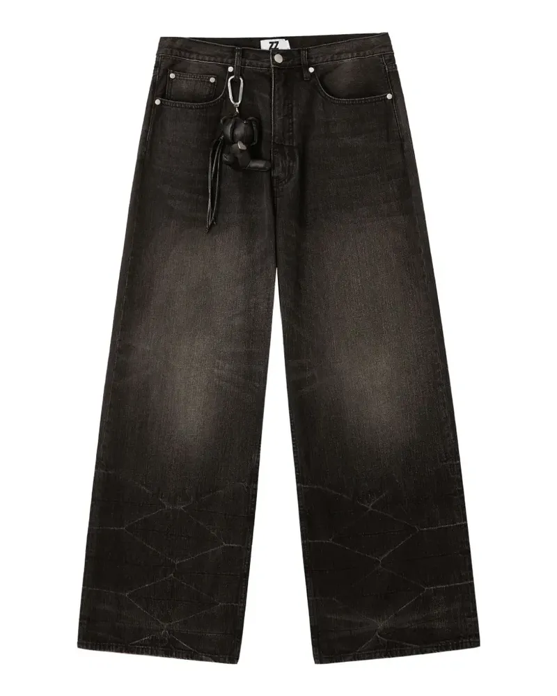 Izzue wide-leg jeans - Schwarz Schwarz
