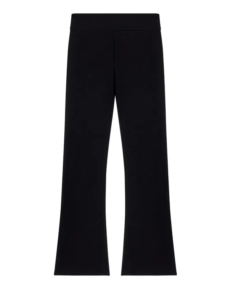 EA7 Ausgestellte Hose mit Logo-Schild - Schwarz Schwarz