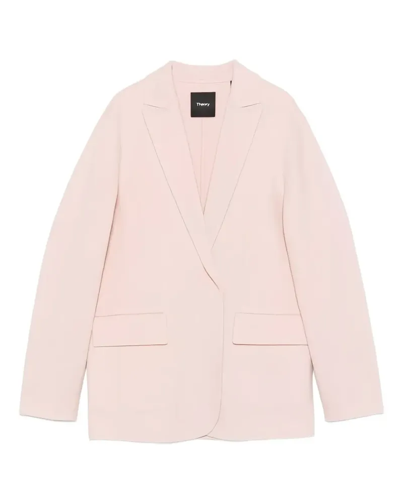 Theory Clairene Blazer mit fallendem Revers - Rosa Rosa