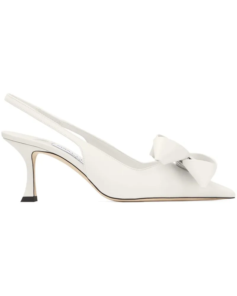 Jimmy Choo Slingback-Pumps mit Oversized-Schleife - Weiß Weiß