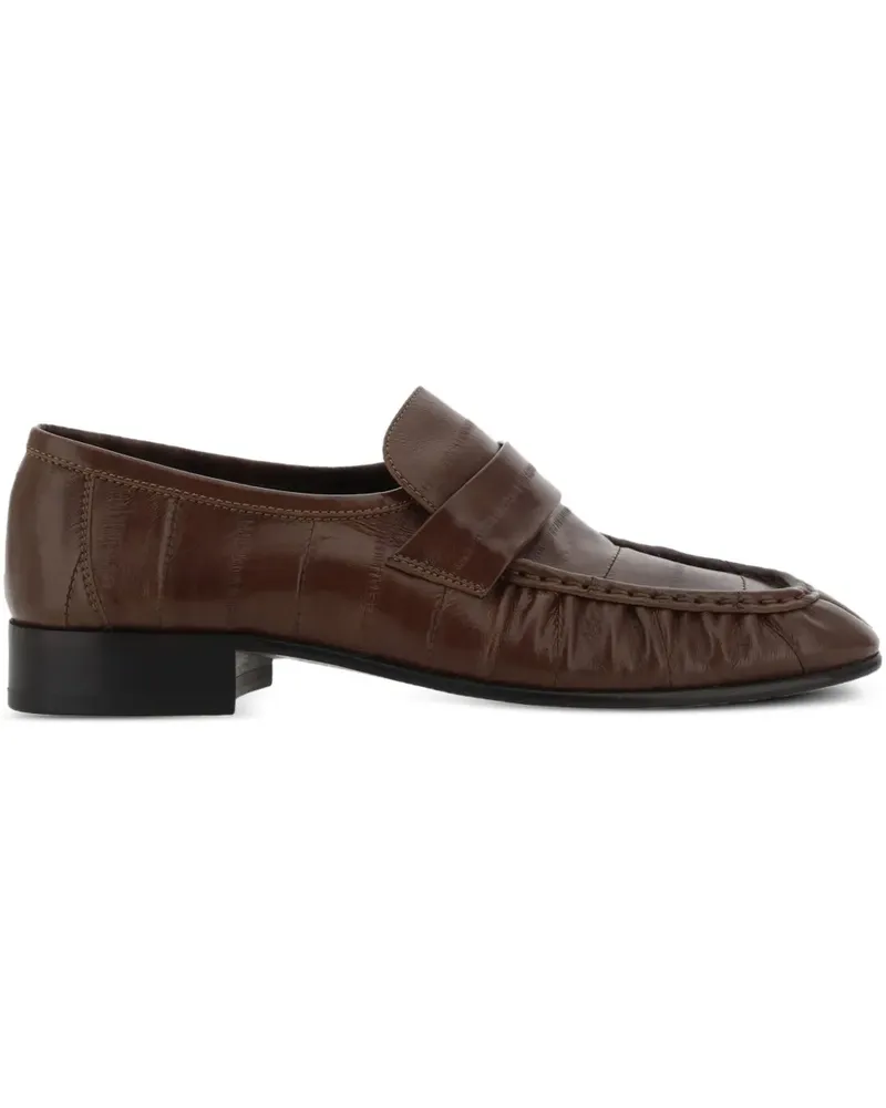 The Row Strukturierte Loafer - Braun Braun