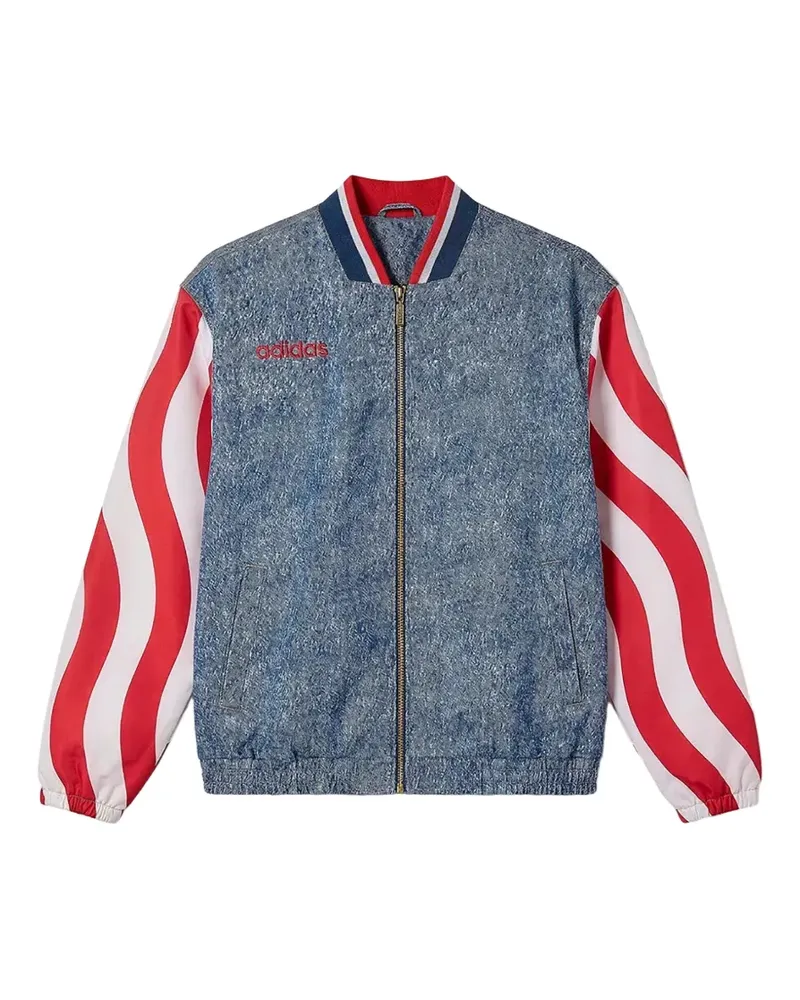 adidas Graphic denim track jacket - Blau Blau