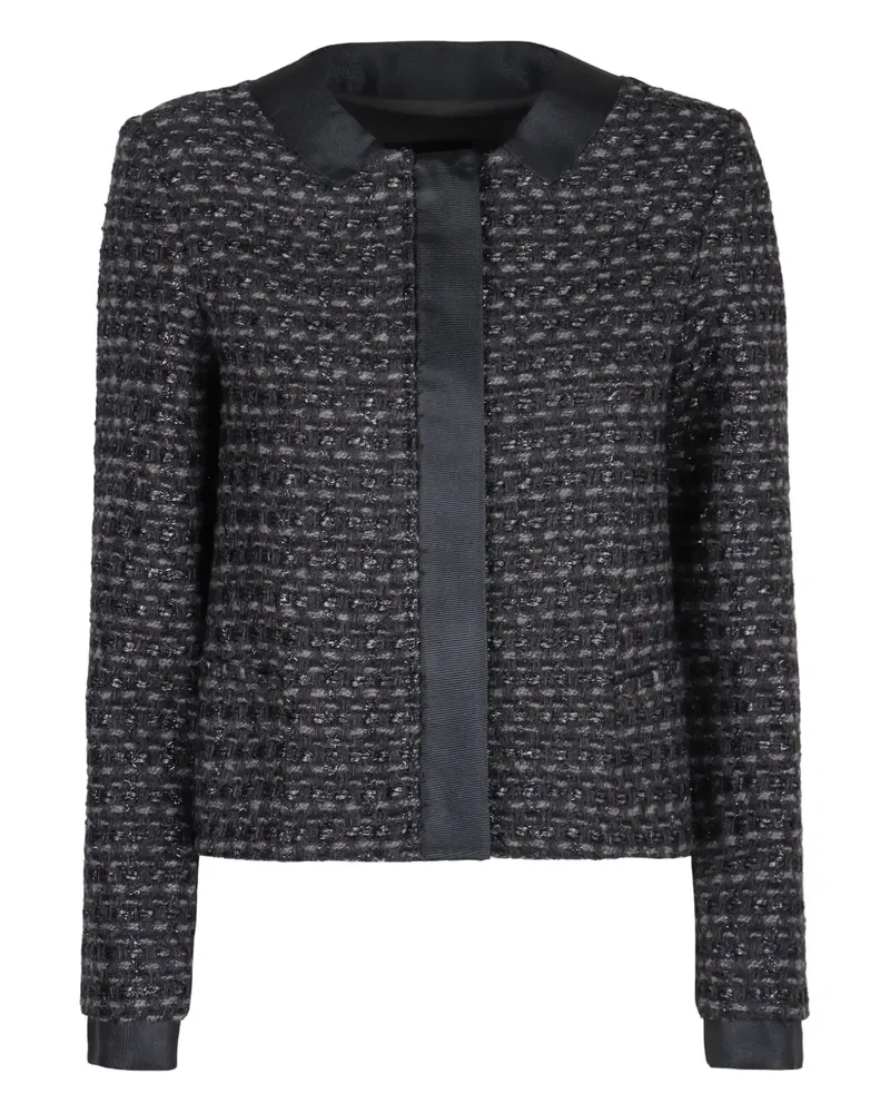Emporio Armani Tweed-Jacke - Schwarz Schwarz