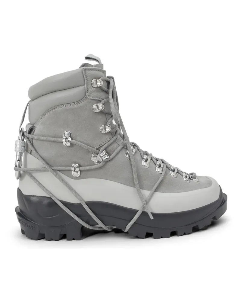 Heliot Emil carabiner-detail lace-up hiking boots - Grau Grau