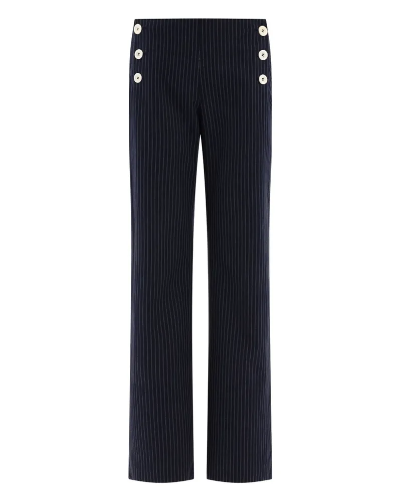 Inès de la Fressange Hose mit Nadelstreifen - Blau Blau