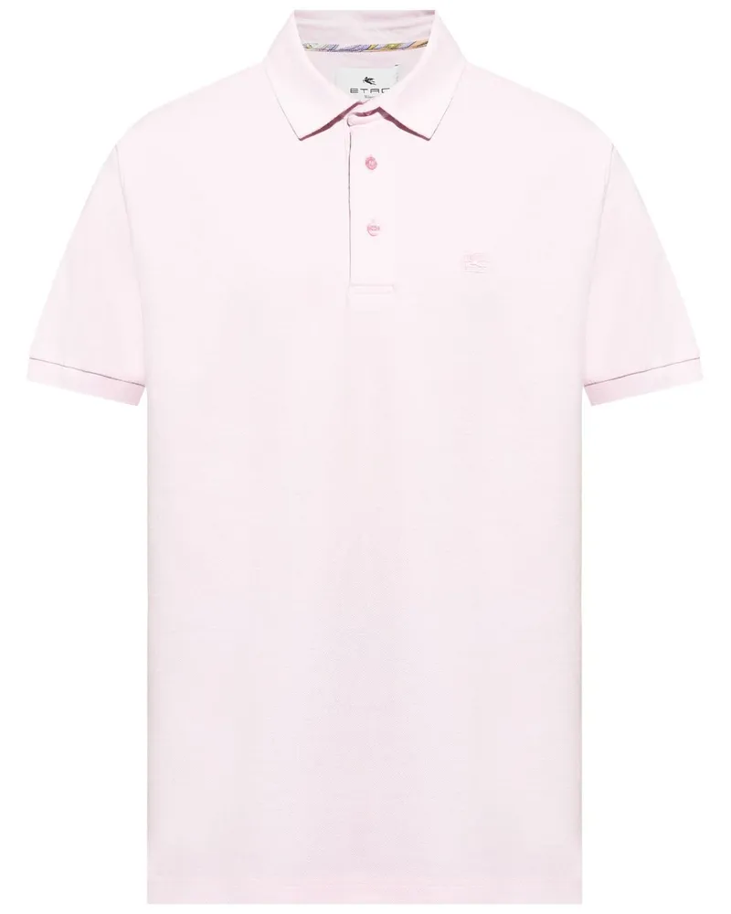 Etro Besticktes Poloshirt - Rosa Rosa