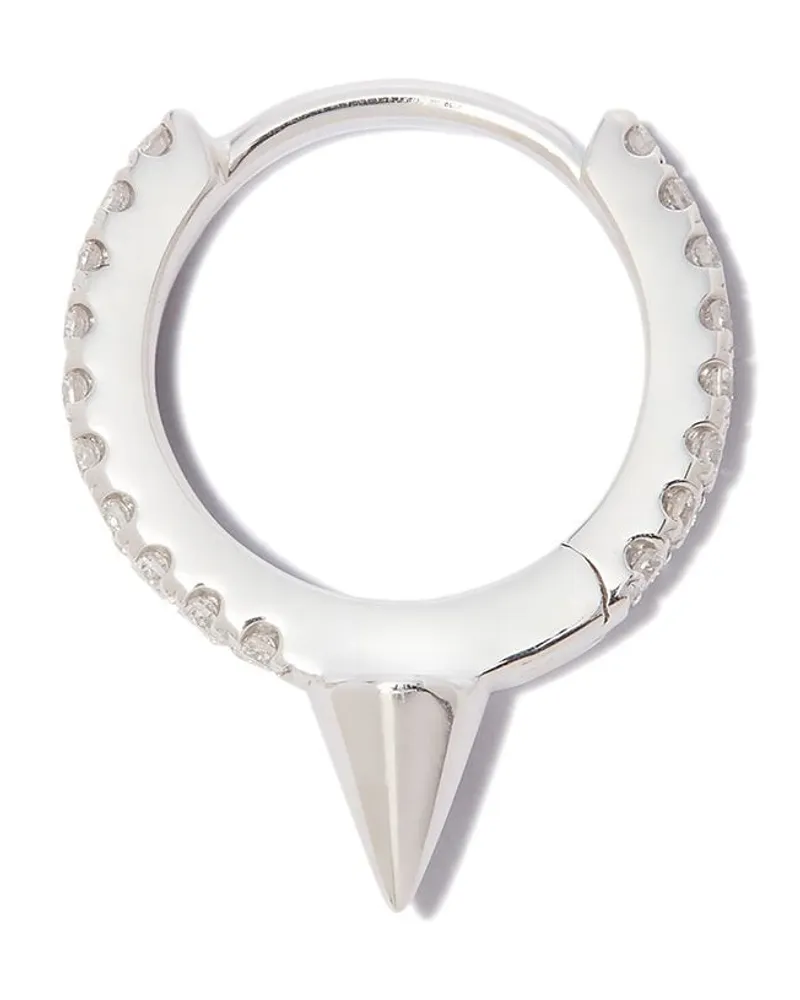 Maria Tash 18kt Weißgoldohrstecker mit Diamant Gold