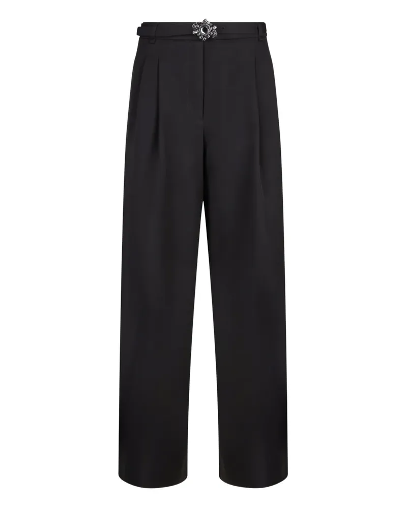 Liu Jo jewel-buckle trousers - Schwarz Schwarz