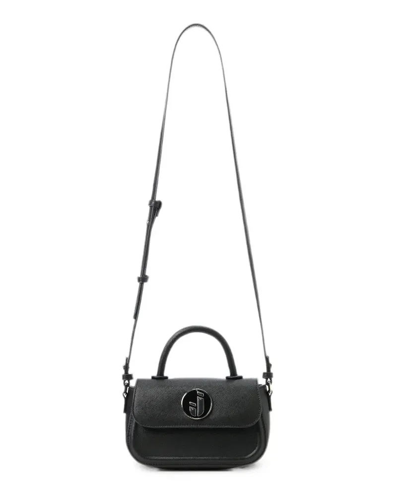Iceberg logo-plaque cross-body bag - Schwarz Schwarz