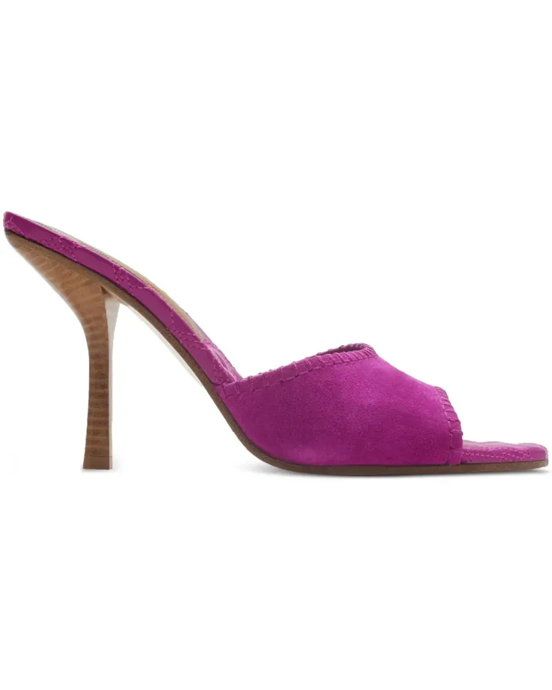 Burberry Cabana Mules aus Wildleder - Rosa Rosa