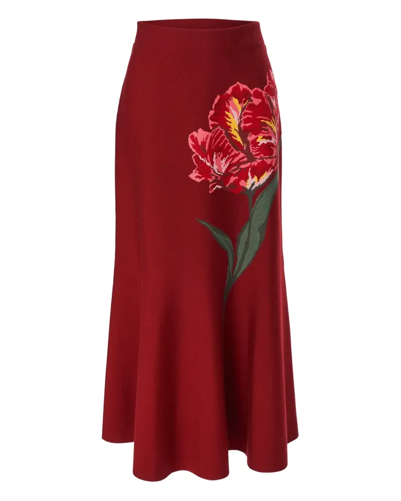 Carolina Herrera New York Rock mit Blumenmuster - Rot Rot