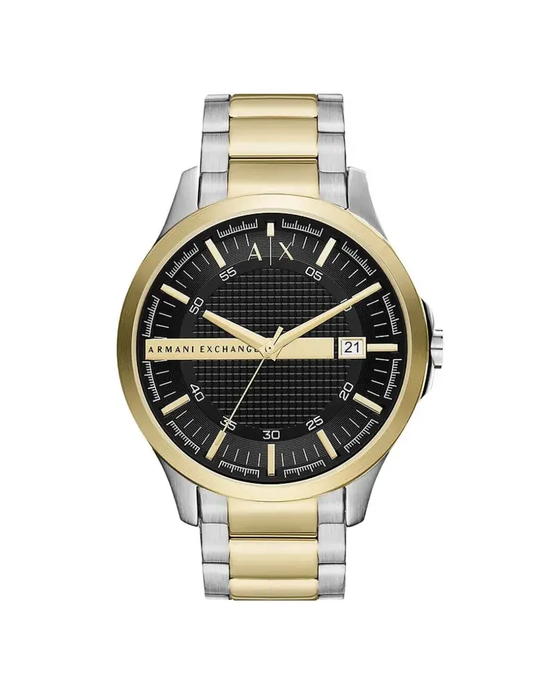 Armani Exchange Runde Armbanduhr 46mm - Schwarz Schwarz