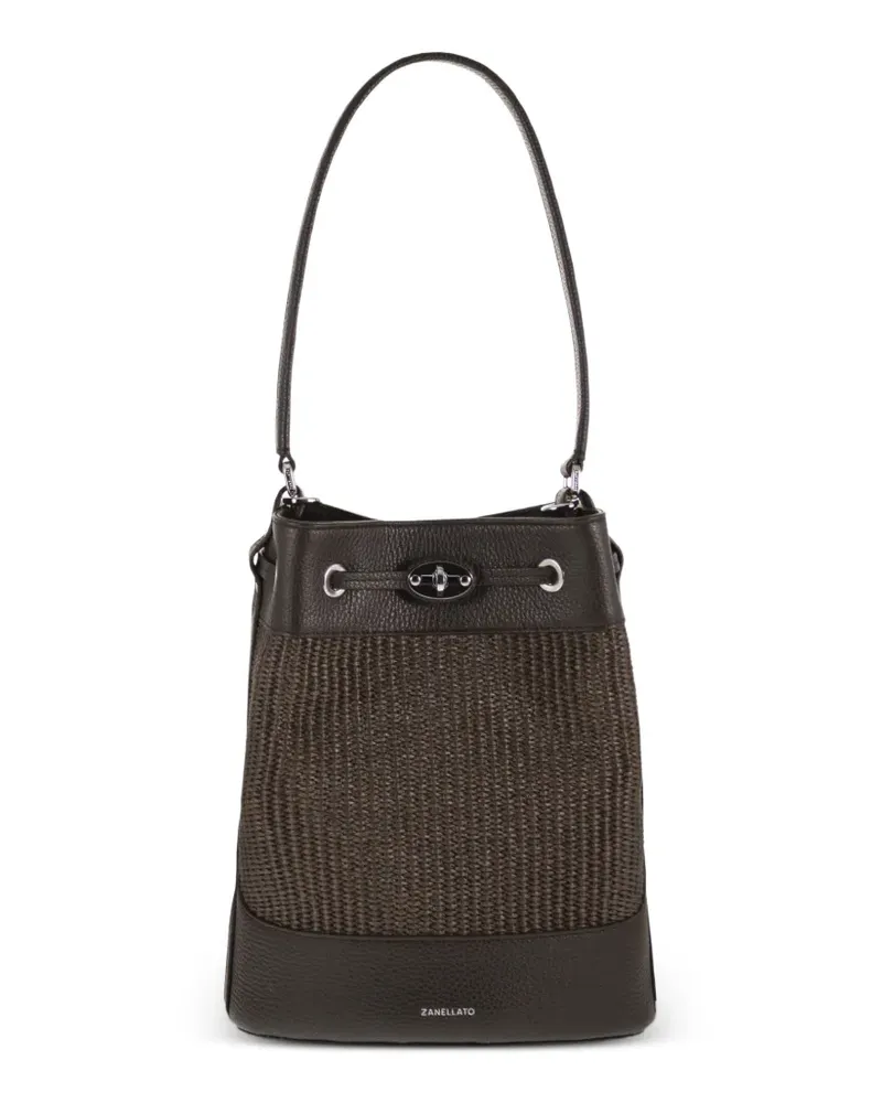 Zanellato Monda Beuteltasche mit verstellbarem Riemen - Braun Braun