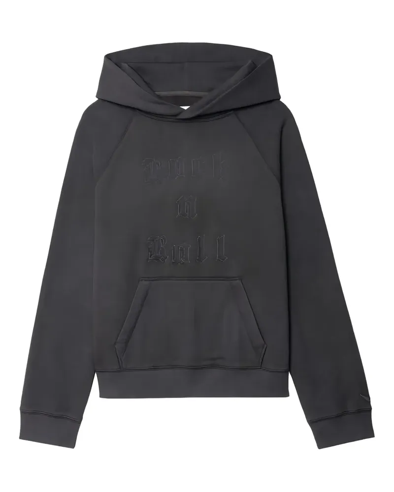 Zadig & Voltaire Georgy Hoodie mit Rock-n-Roll-Stickerei - Grau Grau