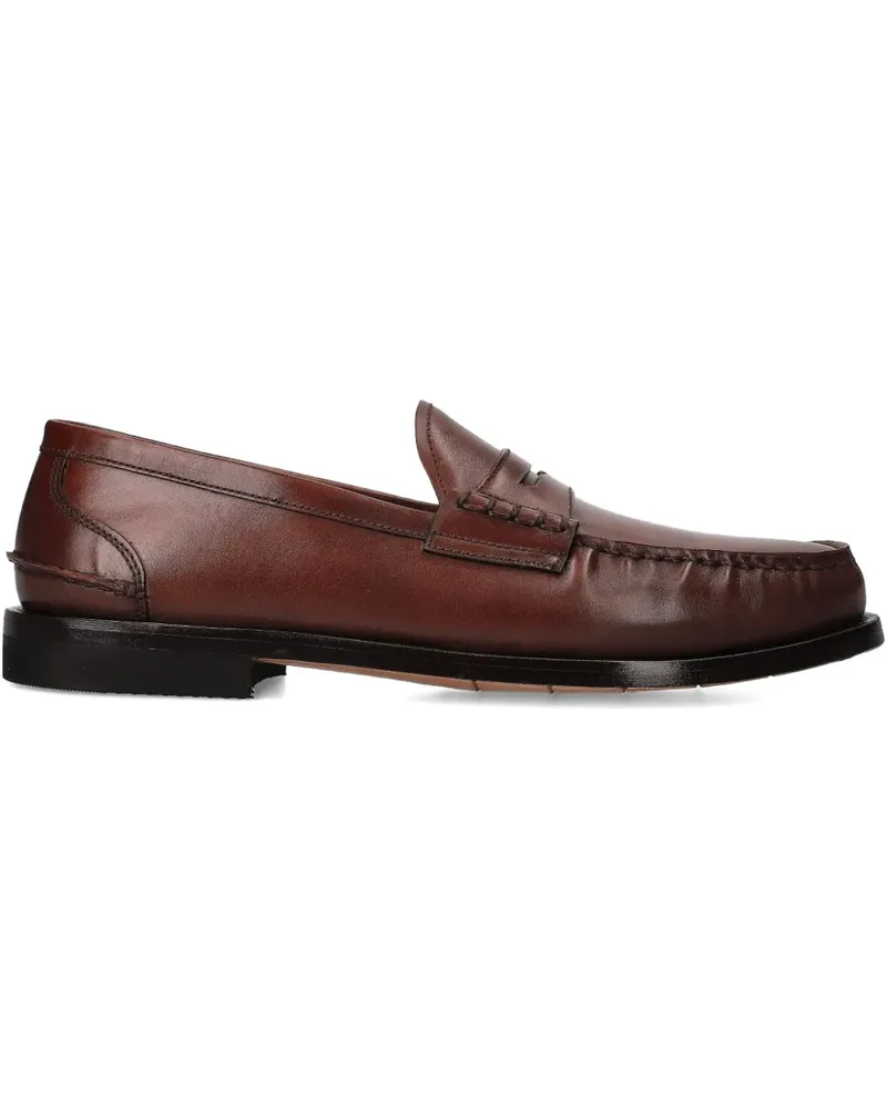 Premiata Penny-Loafer aus Leder - Braun Braun