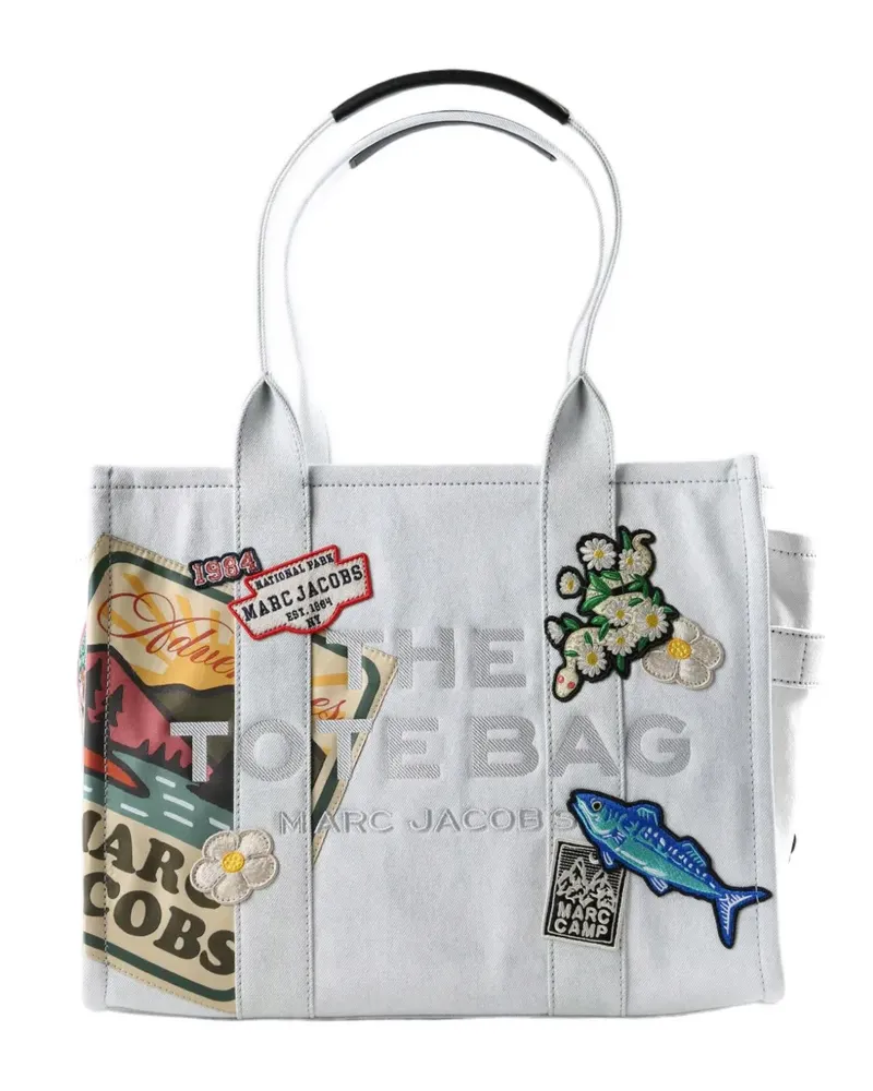 Marc Jacobs large The Tote patch-embellished tote bag - Grau Grau
