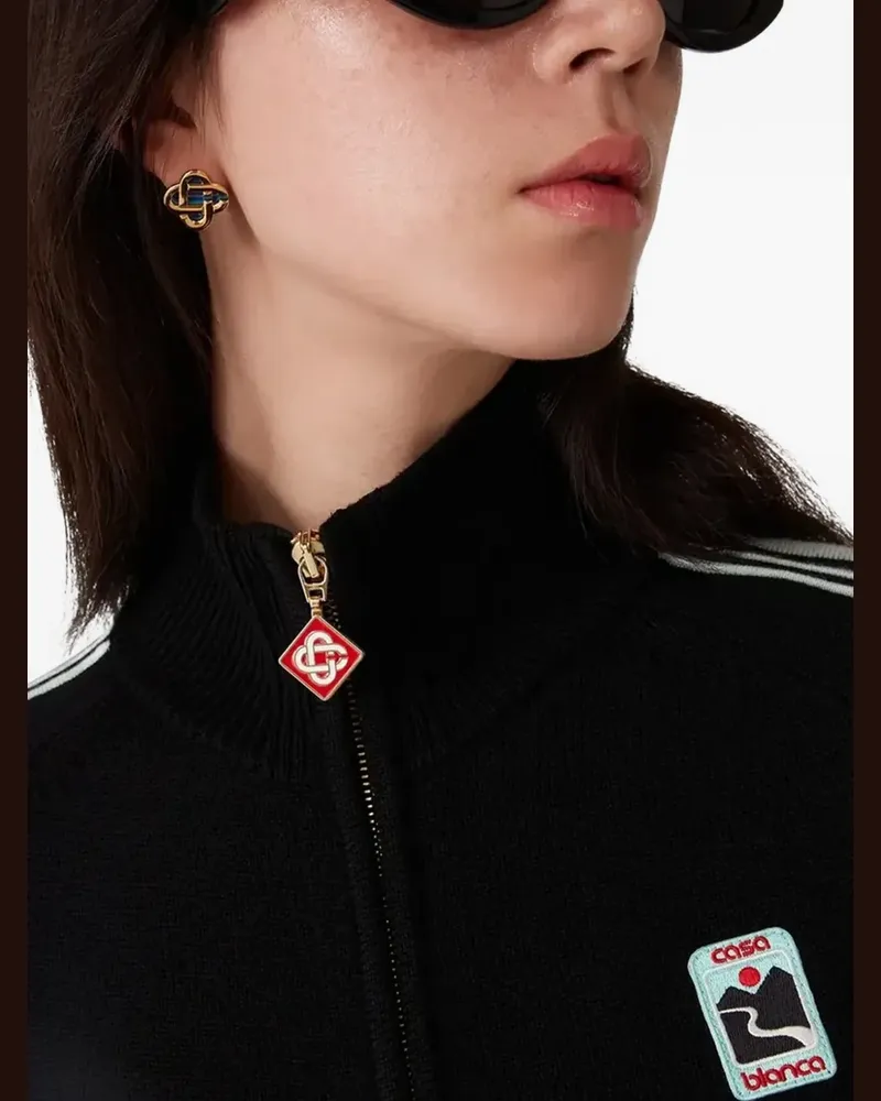 Casablanca Paris Hiking Stacked stud earrings - Gold Gold