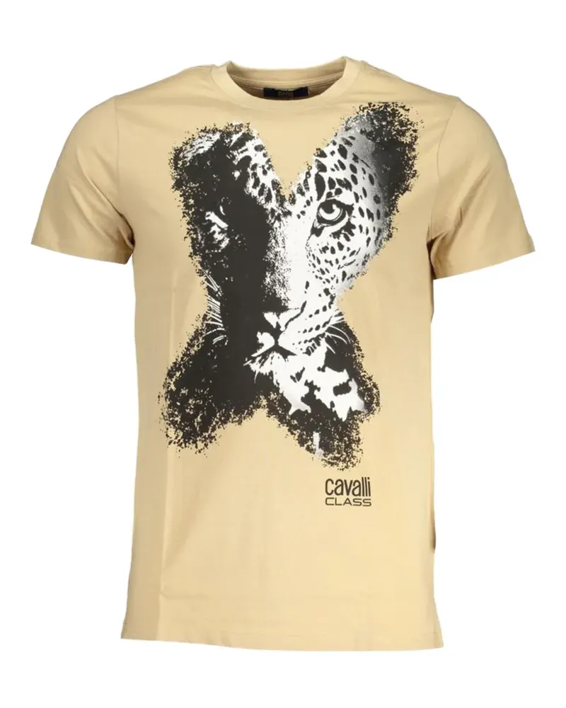 Roberto Cavalli leopard-print T-shirt - Nude Nude