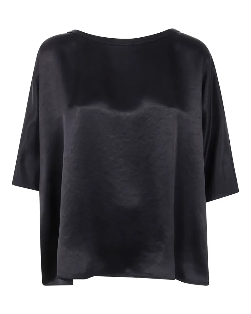 Liviana Conti Bluse aus Satin - Schwarz Schwarz
