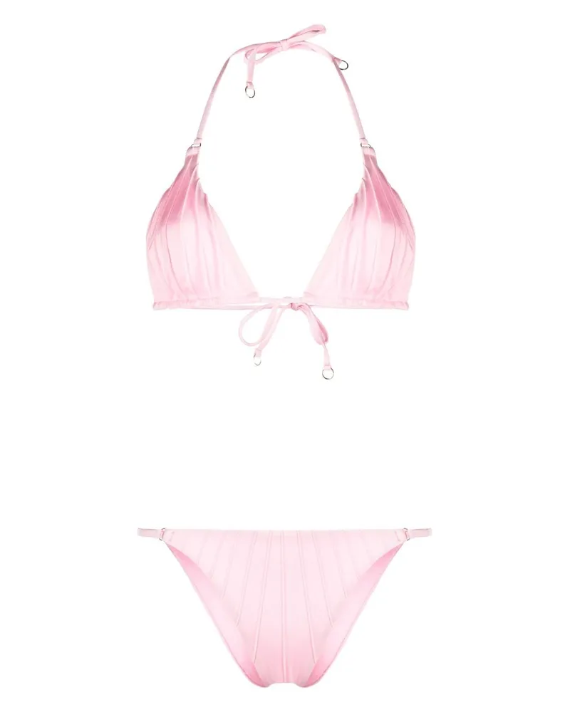 Noire Swimwear Bikini mit Raffungen - Rosa Rosa