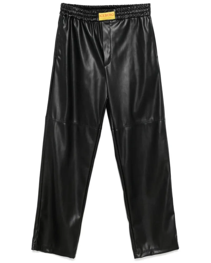Iceberg Hose aus Faux-Leder - Schwarz Schwarz