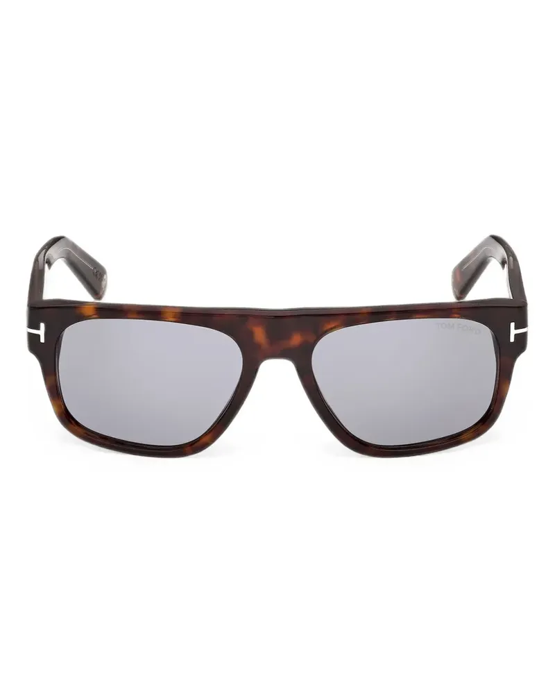 Tom Ford Icon Sonnenbrille mit eckigem Gestell - Braun Braun