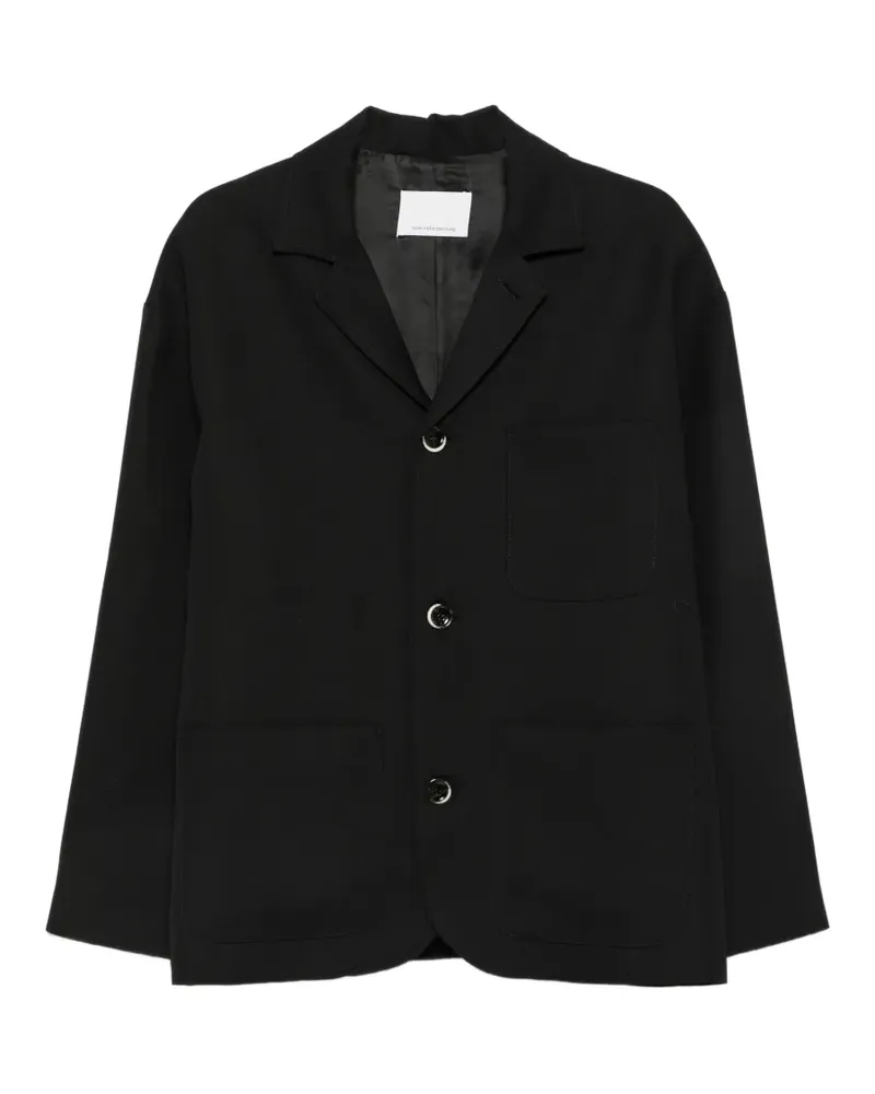 nine:inthe:morning Jake Jacke mit aufgesetzter Tasche - Schwarz Schwarz