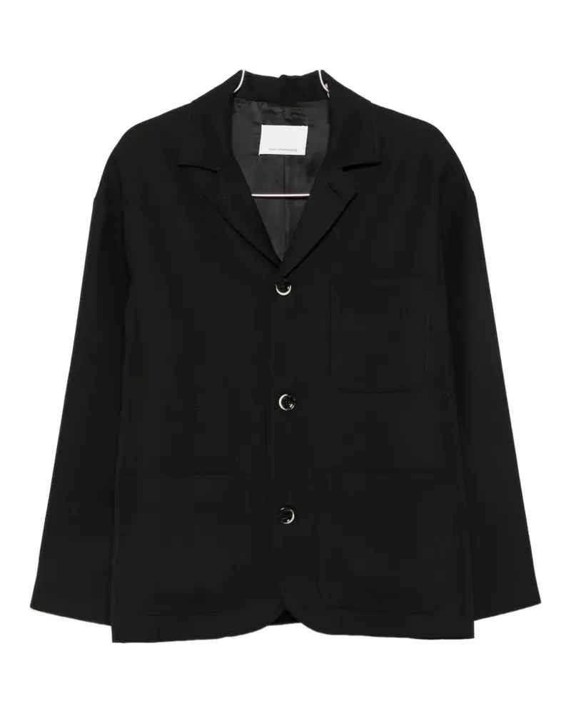 nine:inthe:morning Jake Jacke mit aufgesetzter Tasche - Schwarz Schwarz