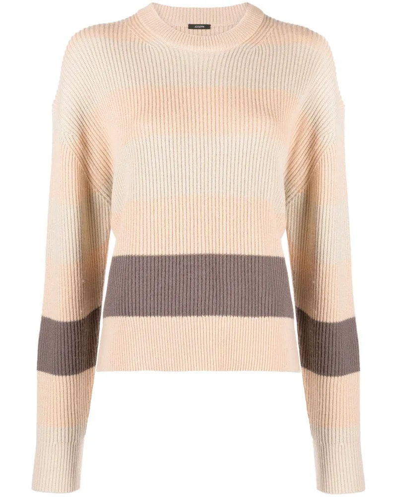 Joseph Gerippter Pullover mit Streifen - Nude Nude