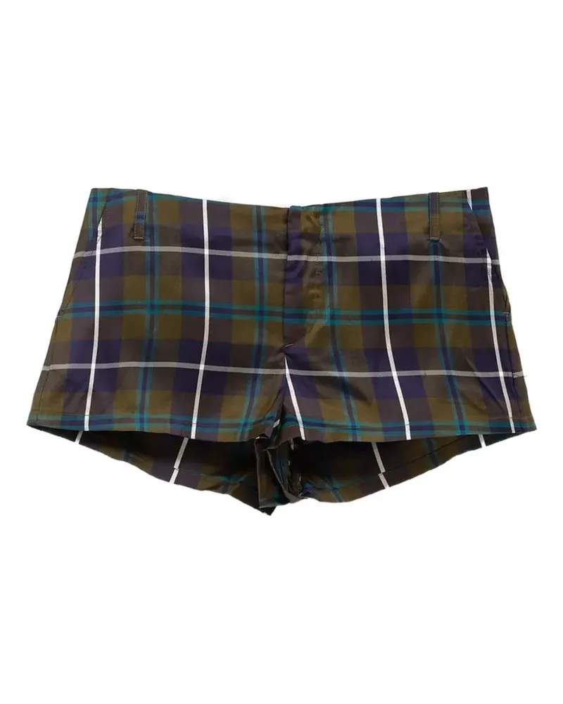 Paloma Wool check-pattern shorts - Blau Blau