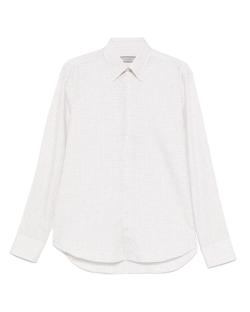 Canali Klassisches Hemd - Nude Nude