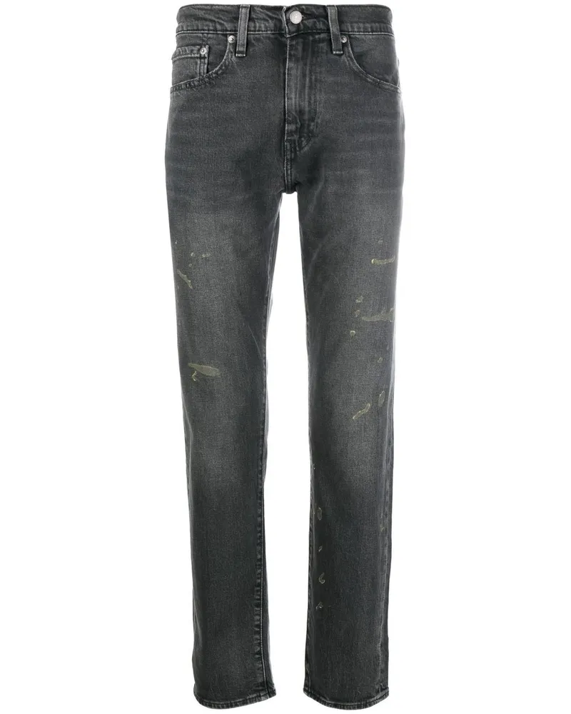 Levi's Gerade Jeans im Distressed-Look - Schwarz Schwarz