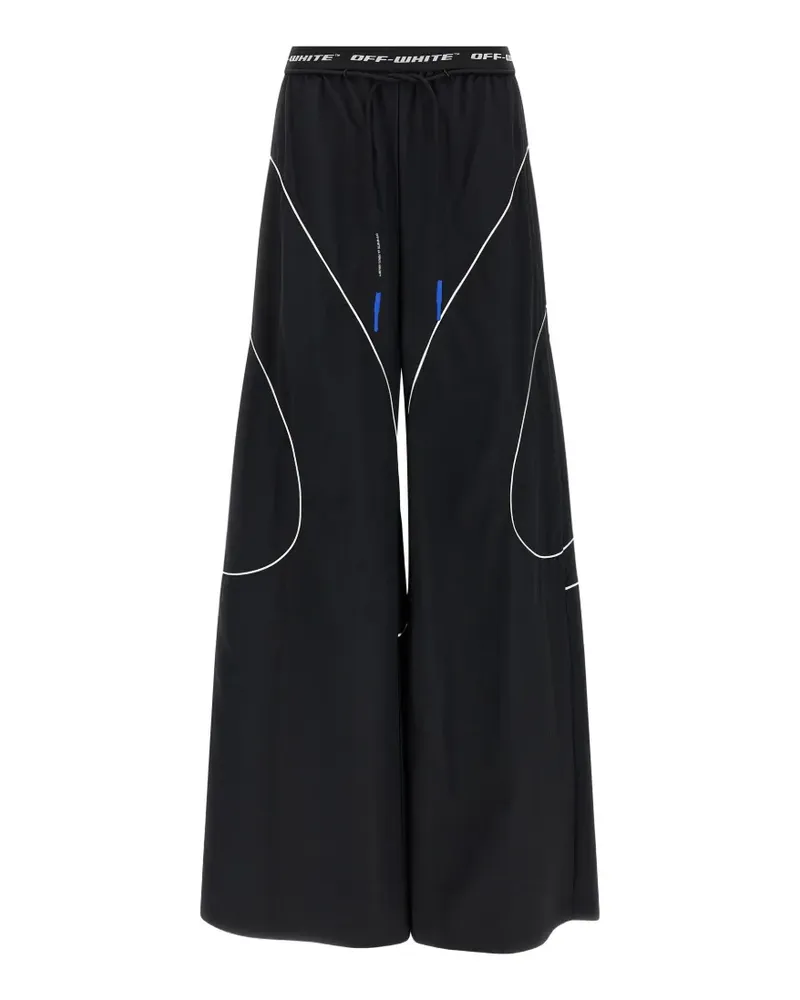 OFF-WHITE logoband contrast track pants - Schwarz Schwarz