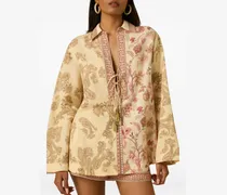 Dani Tunika mit tiefen Schultern - Nude