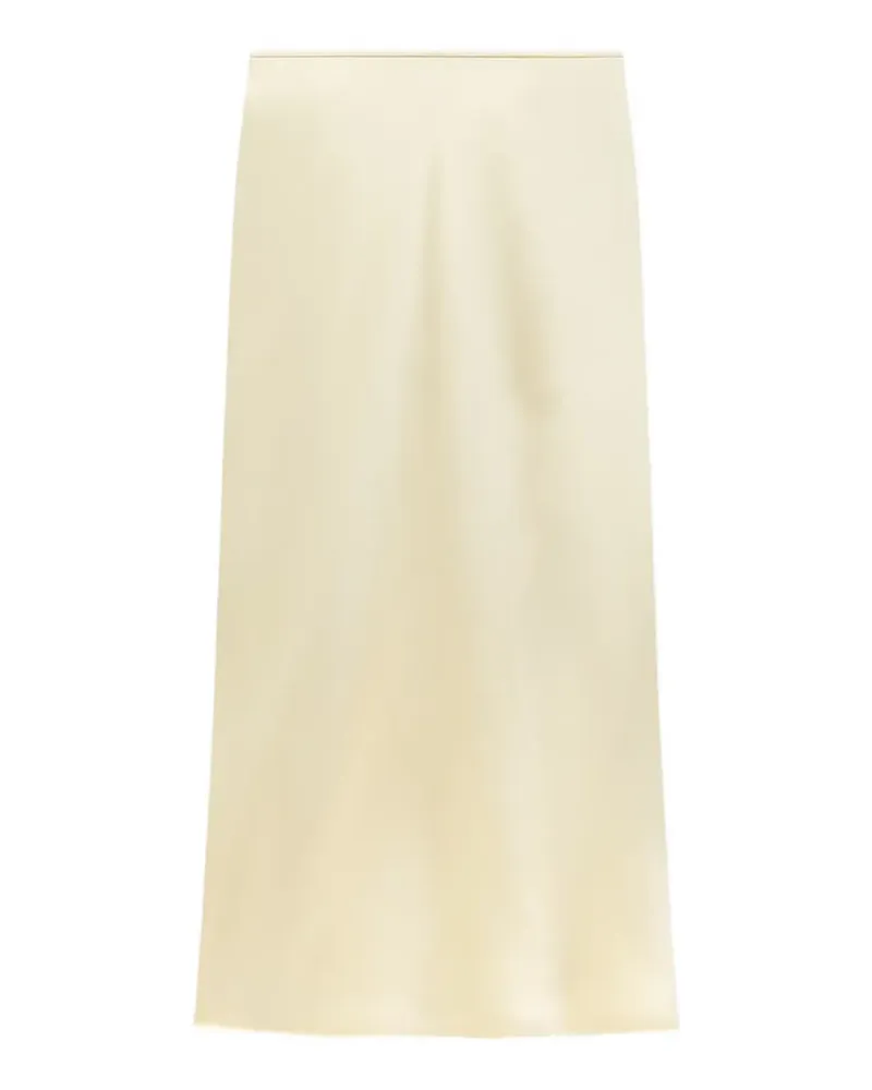 Another Tomorrow bias-cut midi skirt - Gelb Gelb