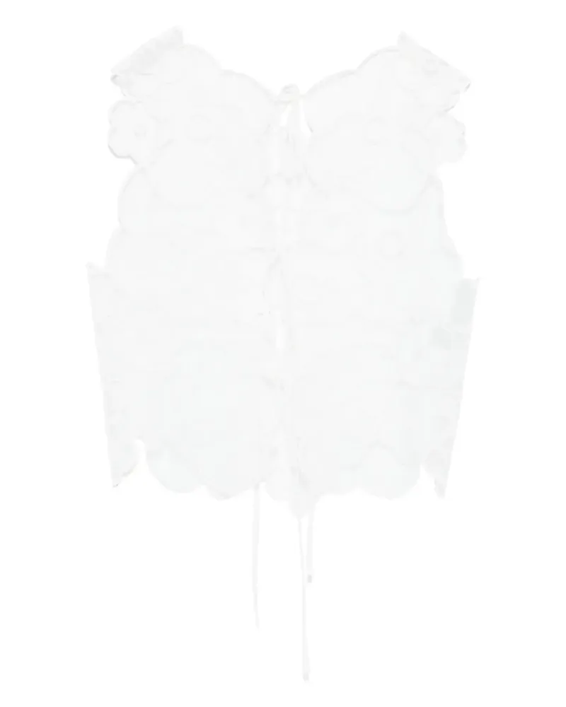 Cecilie Bahnsen Alfie Bluse - Weiß Weiß