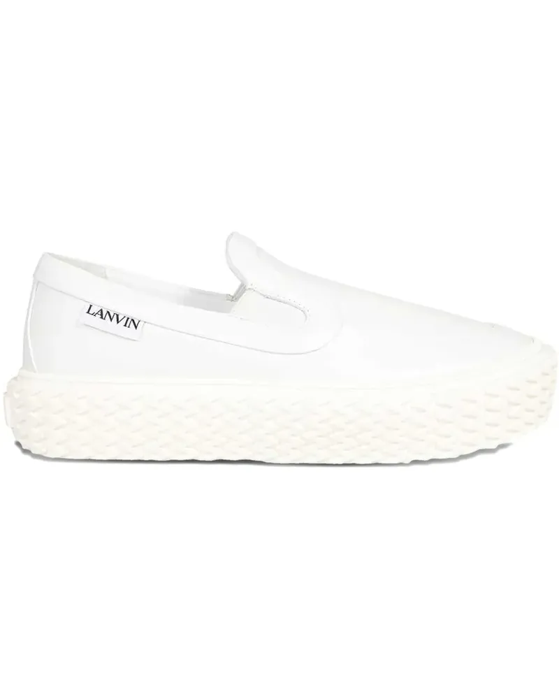 Lanvin Sneakers mit runder Kappe - Weiß Weiß