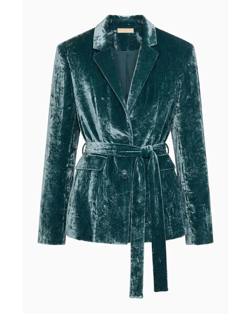 Ulla Johnson Ellery Jacke aus Crushed Velvet - Grün Grün